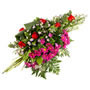 Fleurs deuil : gerbe main pour obsèques.