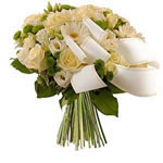 Fleurs deuil : bouquet pour obsèques.
