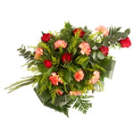Fleurs deuil : gerbe main pour exprimer vos condoléances.