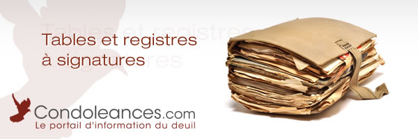 Tables et registres à signatures